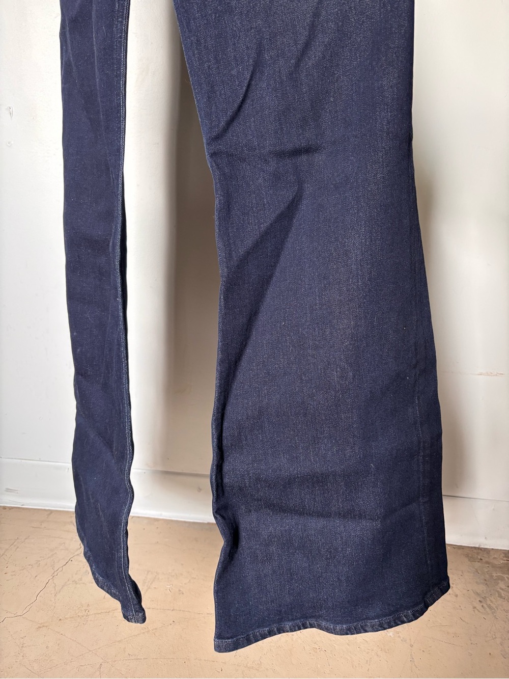Citizens Of Humanity Dark Wash Denim Overalls Front Zip Adjustable Back - Picture 8 of 15